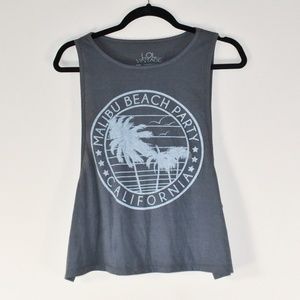 💟 GRAPHIC TANK TOP MALIBU CALIFORNIA